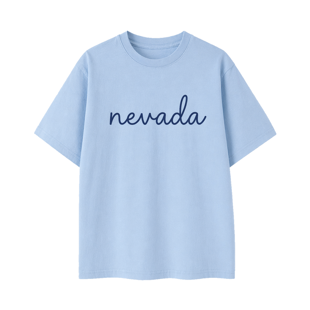 Collection 3 Nevada Essential Cotton T-Shirt - Light Blue front