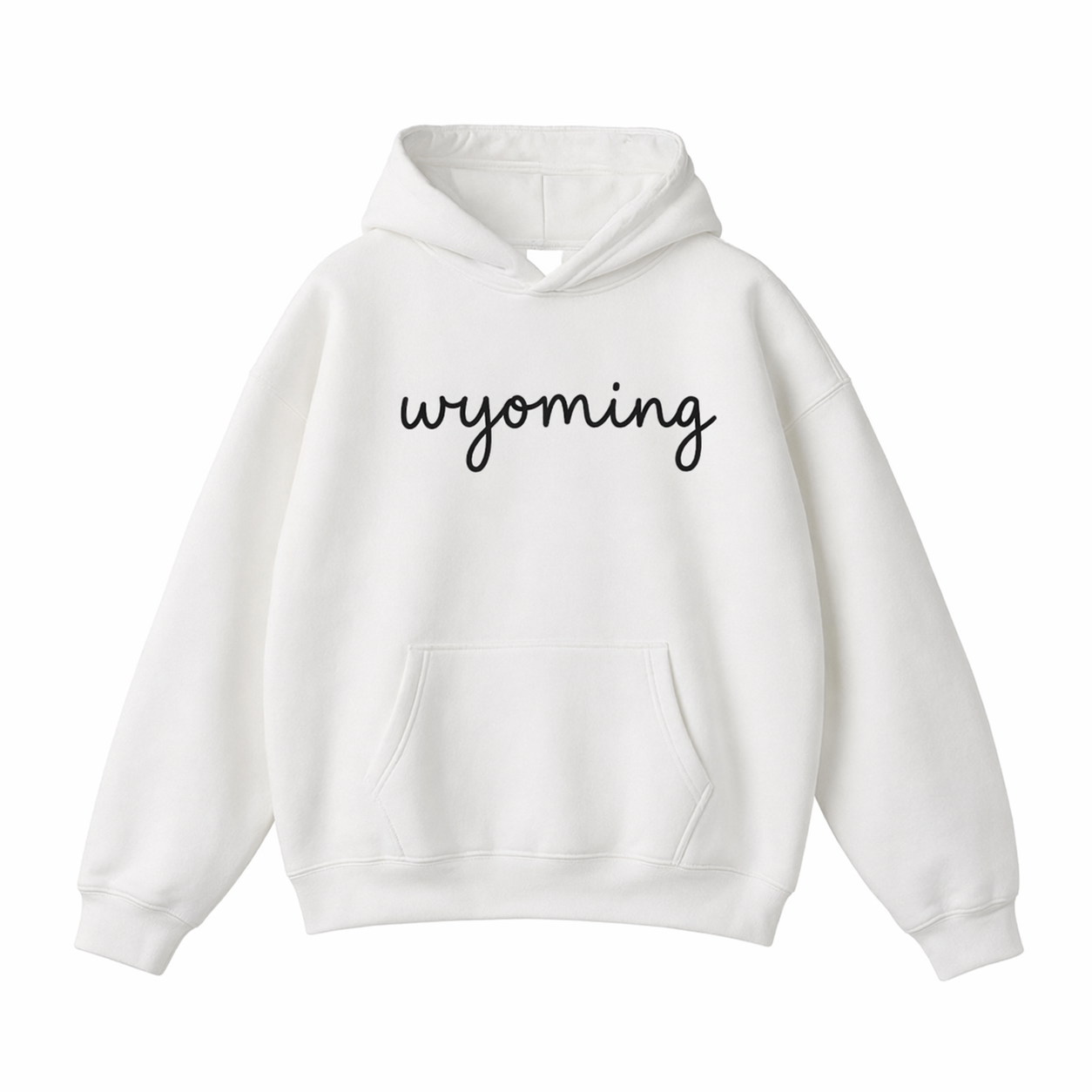 Collection 3 Wyoming Oversize Fleeced Hoodie - White front