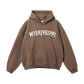Collection 10 Mississippi Oversize Fleeced Hoodie - Brown front
