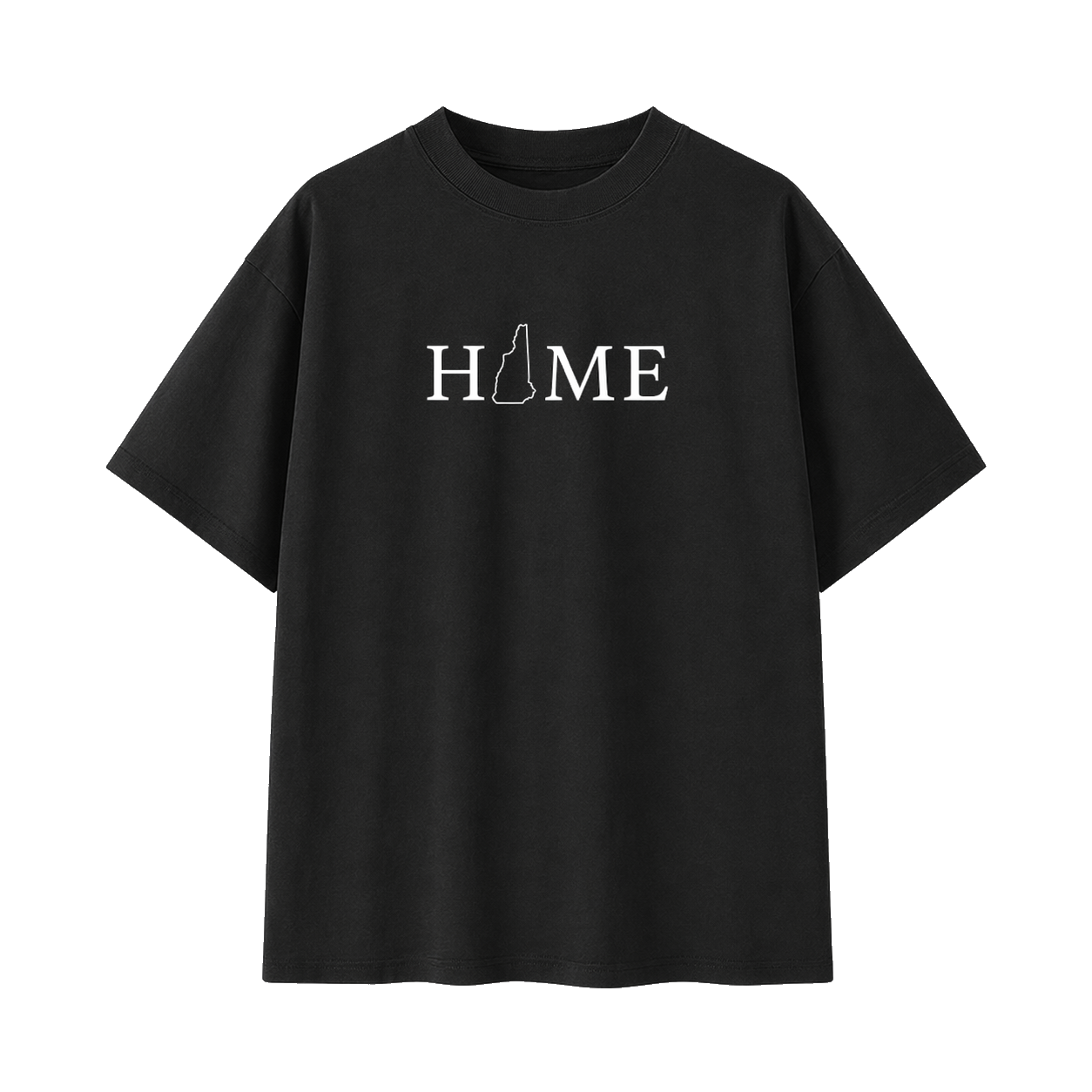Collection 5 New Hampshire Essential Cotton T-Shirt - Black front