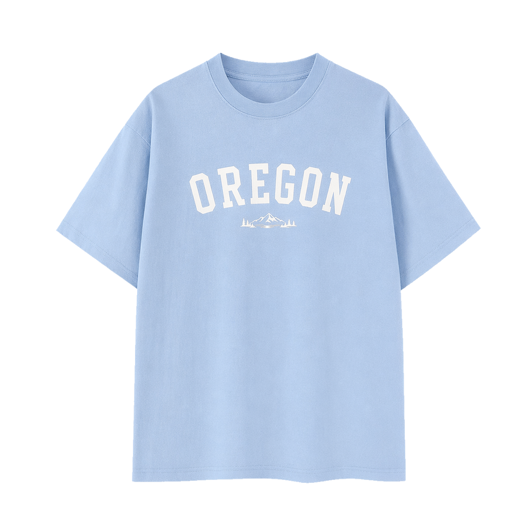 Collection 9 Oregon Essential Cotton T-Shirt - Light Blue front
