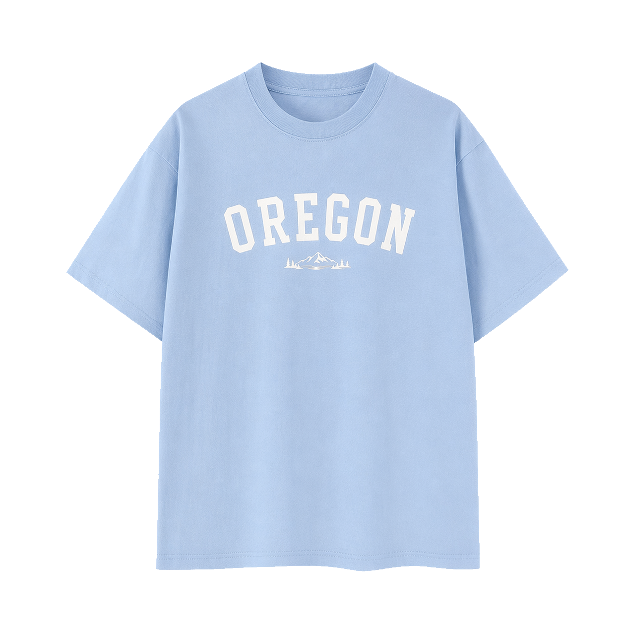 Collection 9 Oregon Essential Cotton T-Shirt - Light Blue front
