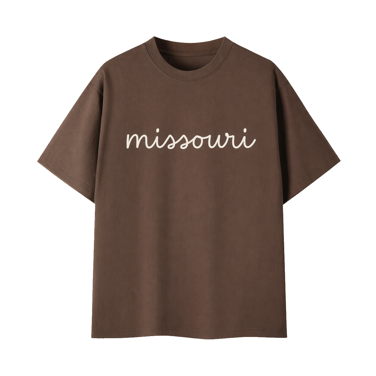 Collection 3 Missouri Essential Cotton T-Shirt - Coffee front