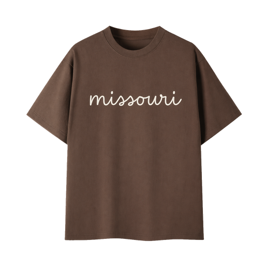Collection 3 Missouri Essential Cotton T-Shirt - Coffee front