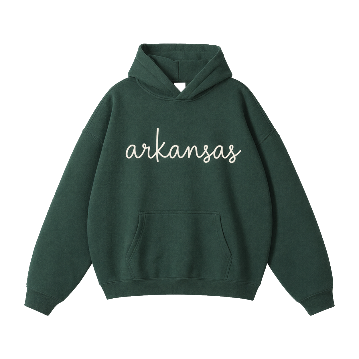 Collection 3 Arkansas Oversize Fleeced Hoodie - Eden Green front