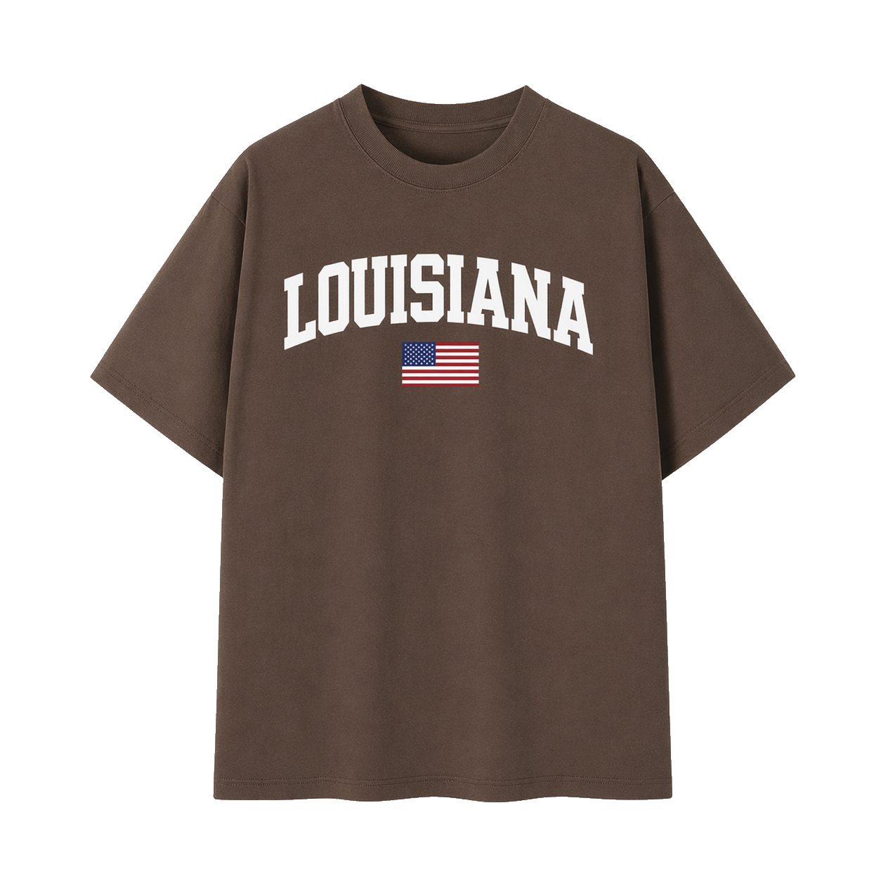 Collection 2 Louisiana Essential Cotton T-Shirt - Coffee front