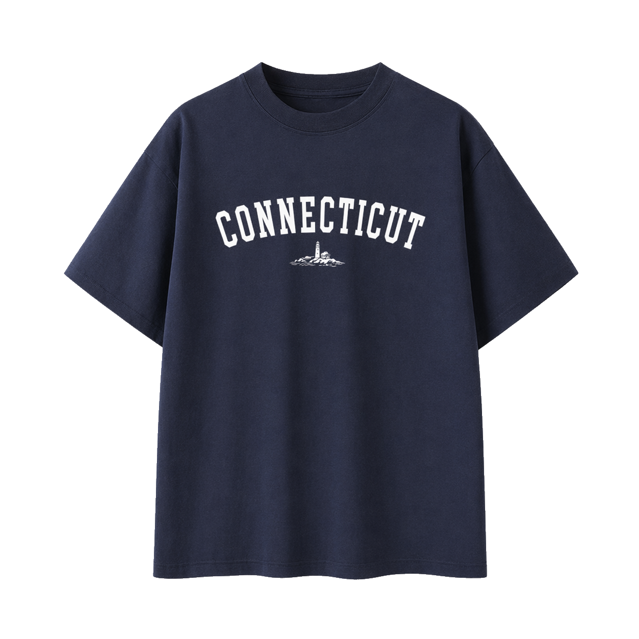 Collection 9 Connecticut Essential Cotton T-Shirt - Navy Blue front