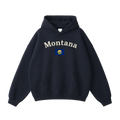 Collection 6 Montana Oversize Fleeced Hoodie - Black front