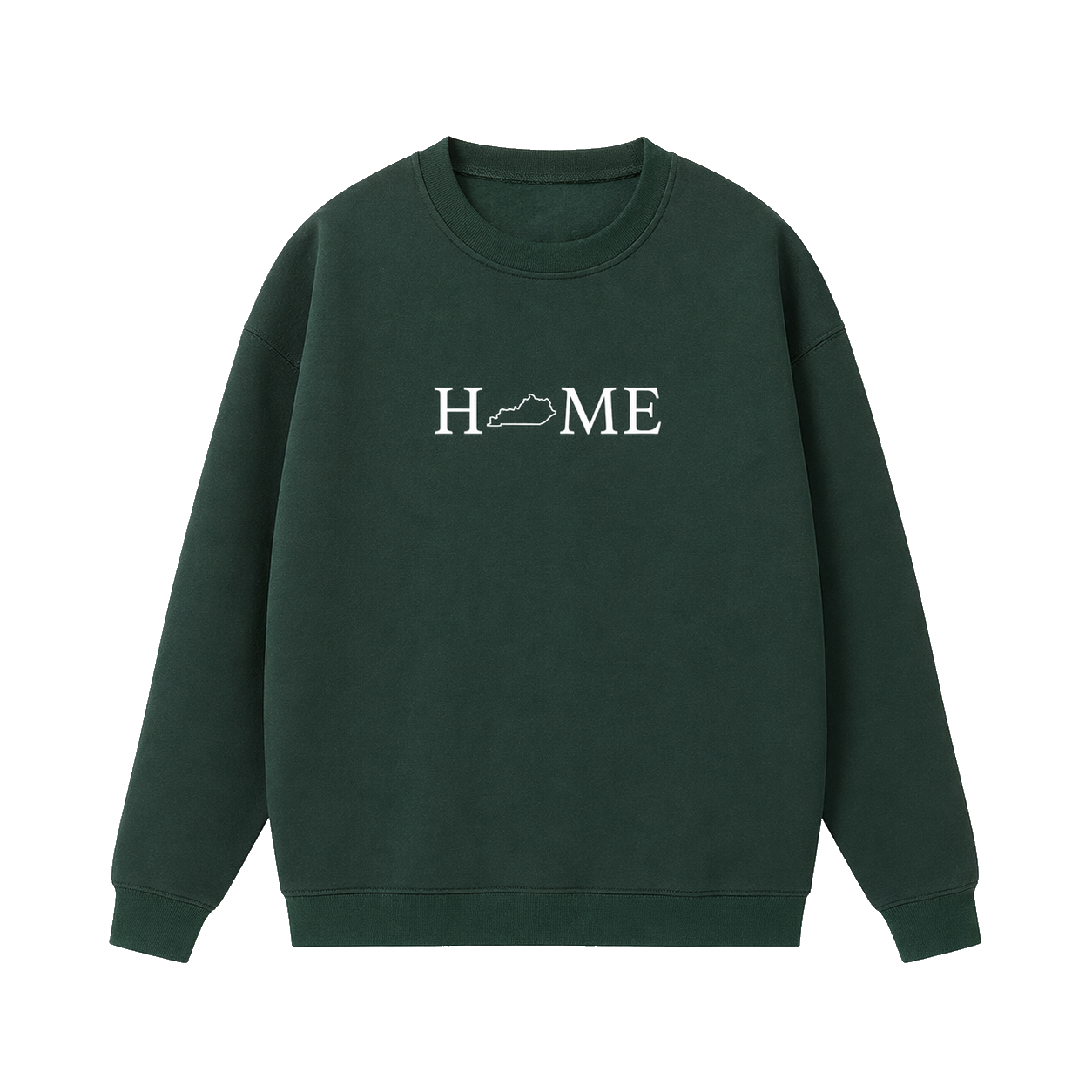 Collection 5 Kentucky Essential Heavyweight Crewneck Sweatshirt - Dark Green front