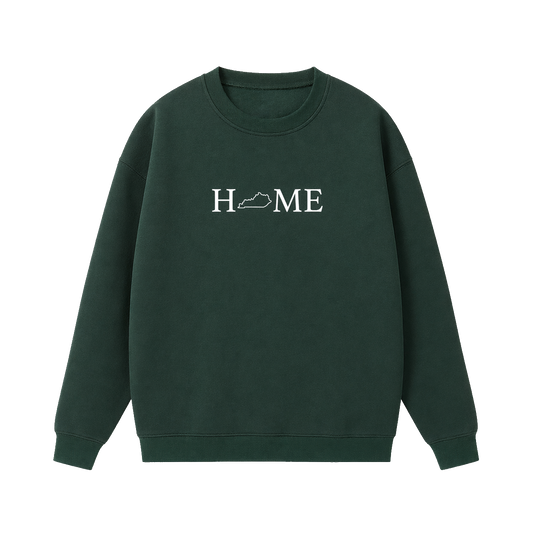 Collection 5 Kentucky Essential Heavyweight Crewneck Sweatshirt - Dark Green front