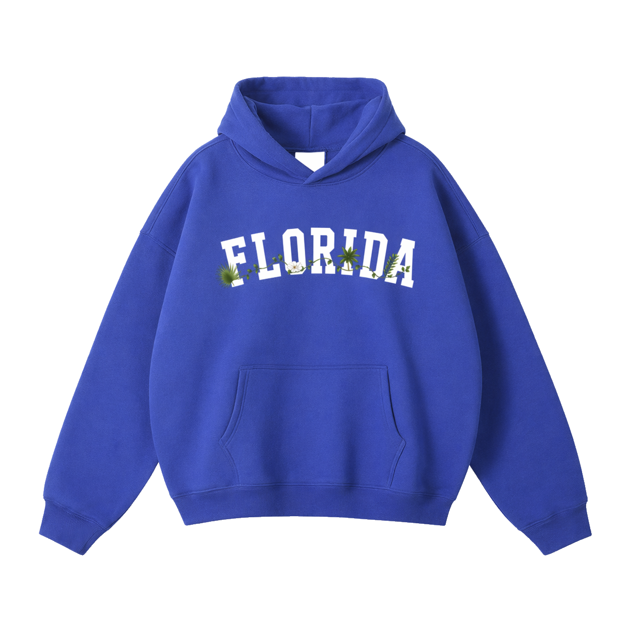 Collection 10 Florida Oversize Fleeced Hoodie - Klein Blue front