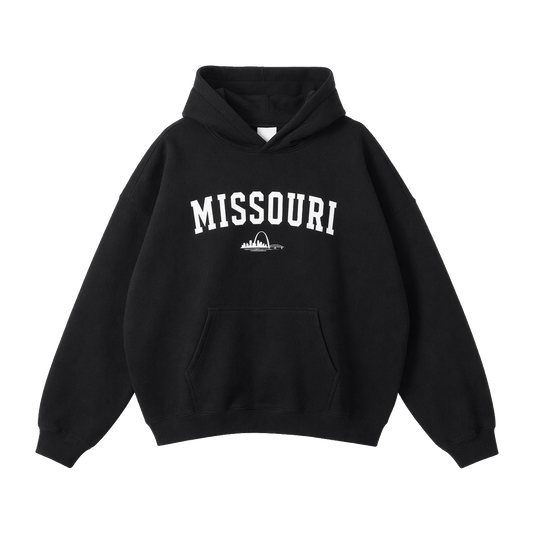 Collection 9 Missouri Oversize Fleeced Hoodie - Black front