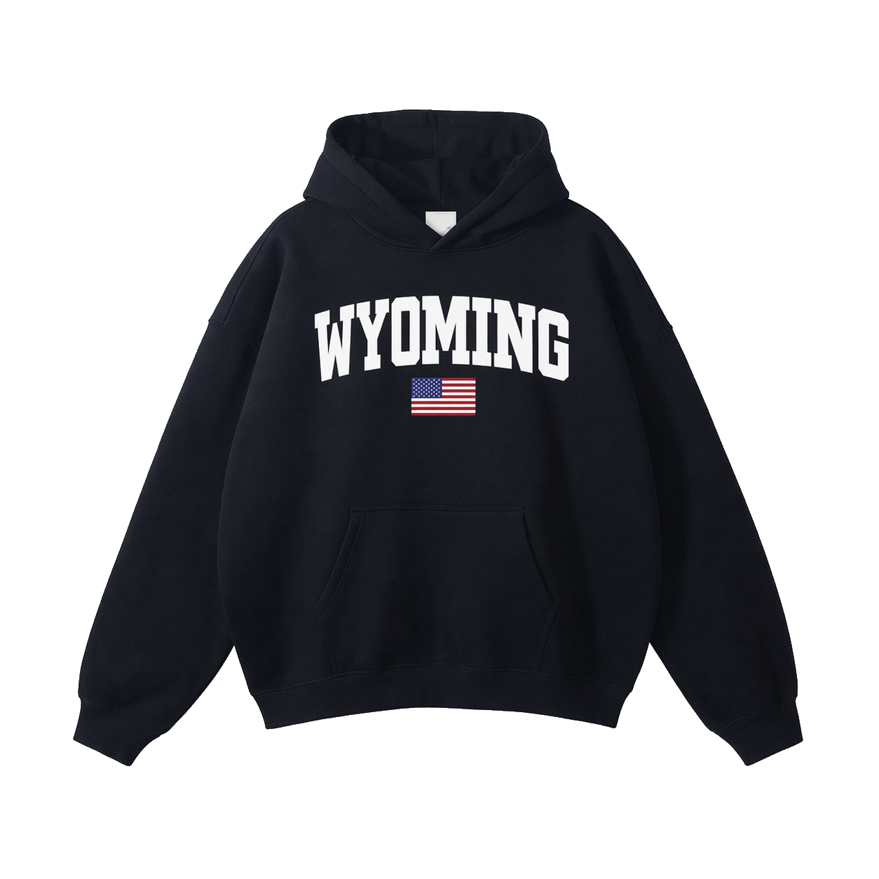 Collection 2 Wyoming Oversize Fleeced Hoodie - Black front