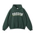 Collection 10 Oregon Oversize Fleeced Hoodie - Eden Green front