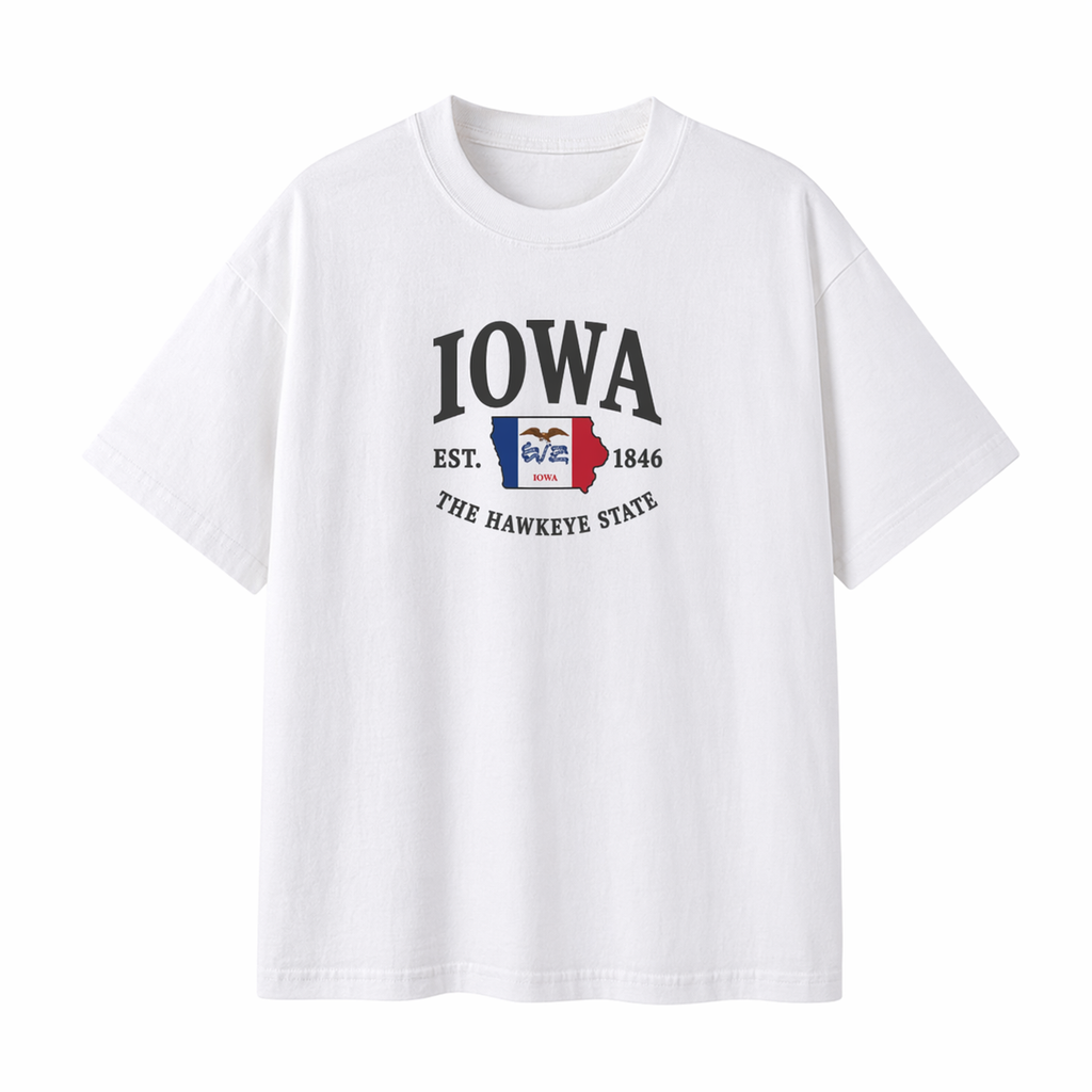 Collection 8 Iowa Essential Cotton T-Shirt - White front