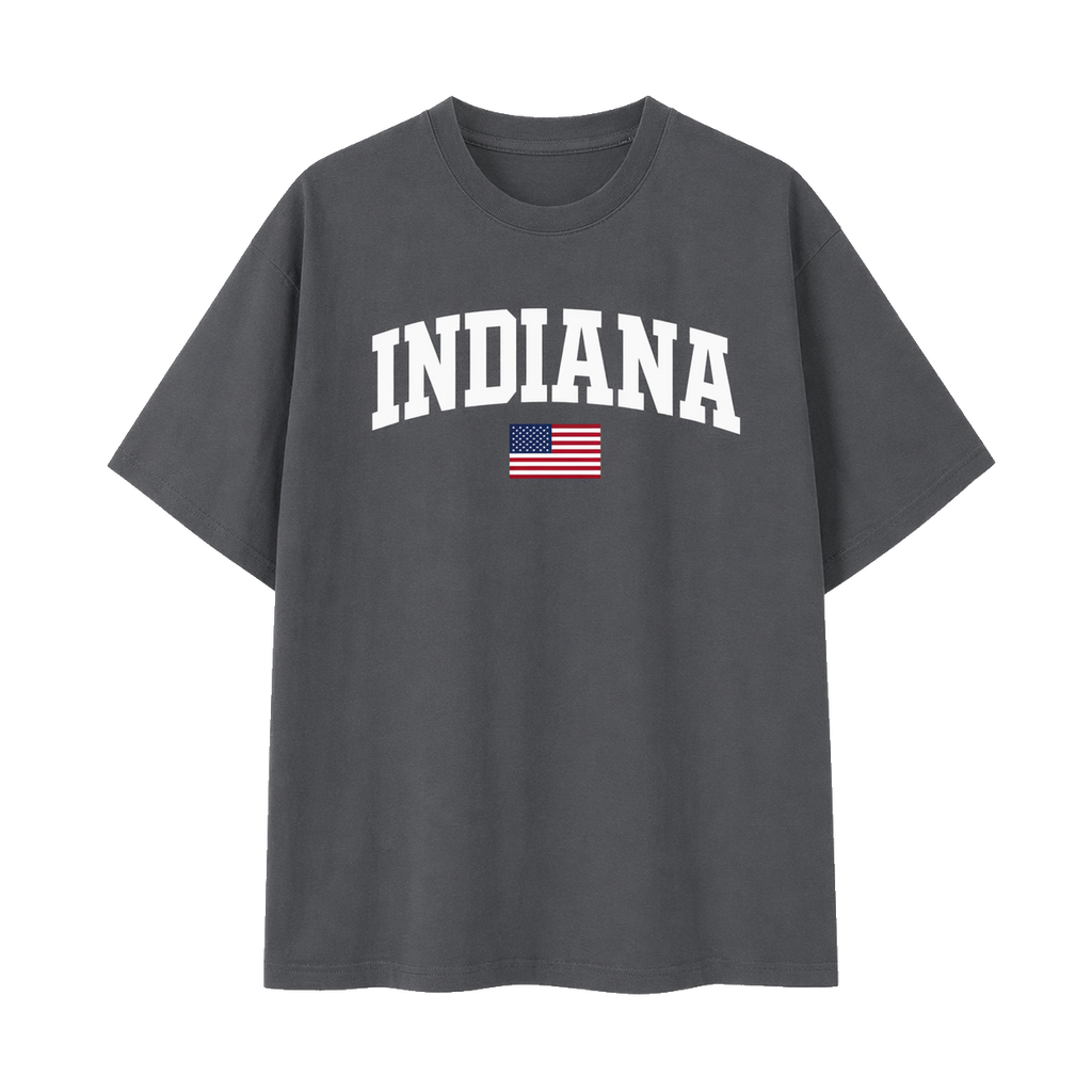 Collection 2 Indiana Essential Cotton T-Shirt - Dark Gray front
