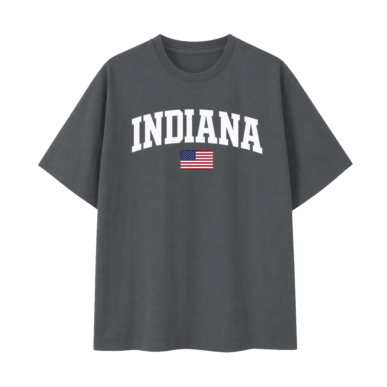 Collection 2 Indiana Essential Cotton T-Shirt - Dark Gray front