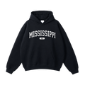Collection 4 Mississippi Oversize Fleeced Hoodie - Black front