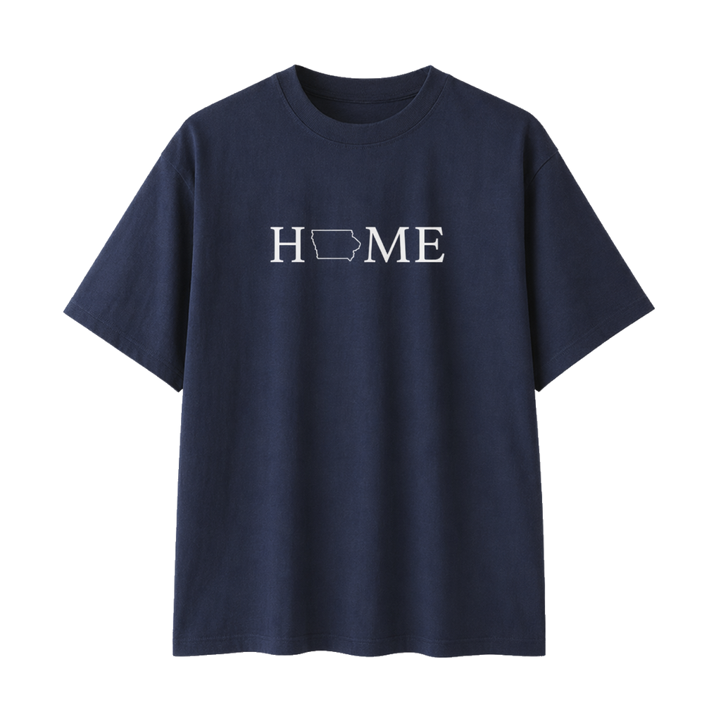Collection 5 Iowa Essential Cotton T-Shirt - Navy Blue front