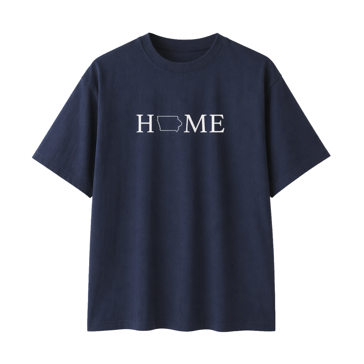 Collection 5 Iowa Essential Cotton T-Shirt - Navy Blue front