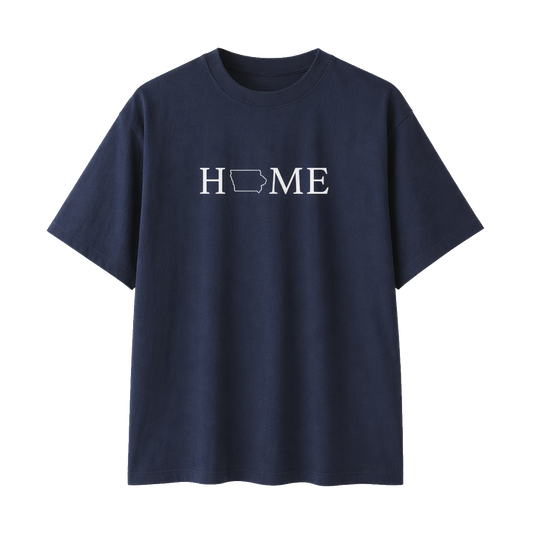 Collection 5 Iowa Essential Cotton T-Shirt - Navy Blue front