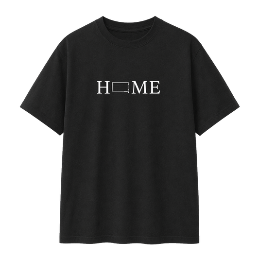 Collection 5 South Dakota Essential Cotton T-Shirt - Black front