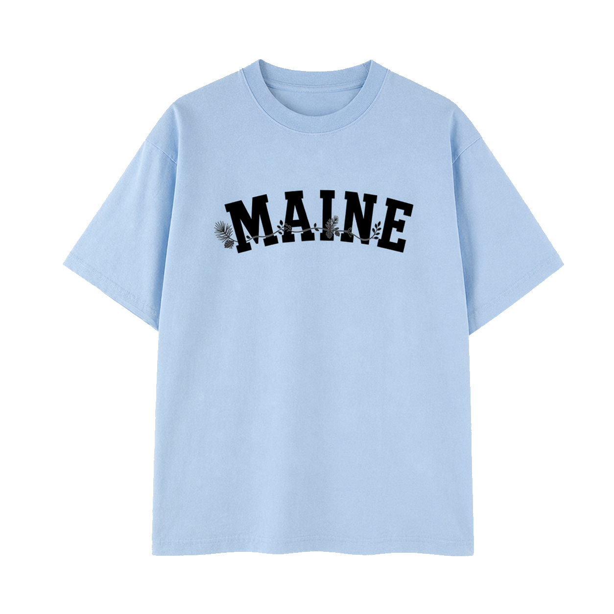 Collection 10 Maine Essential Cotton T-Shirt - Light Blue front