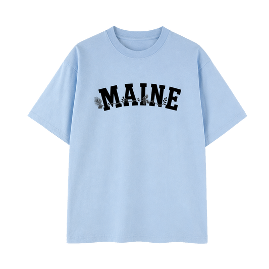 Collection 10 Maine Essential Cotton T-Shirt - Light Blue front