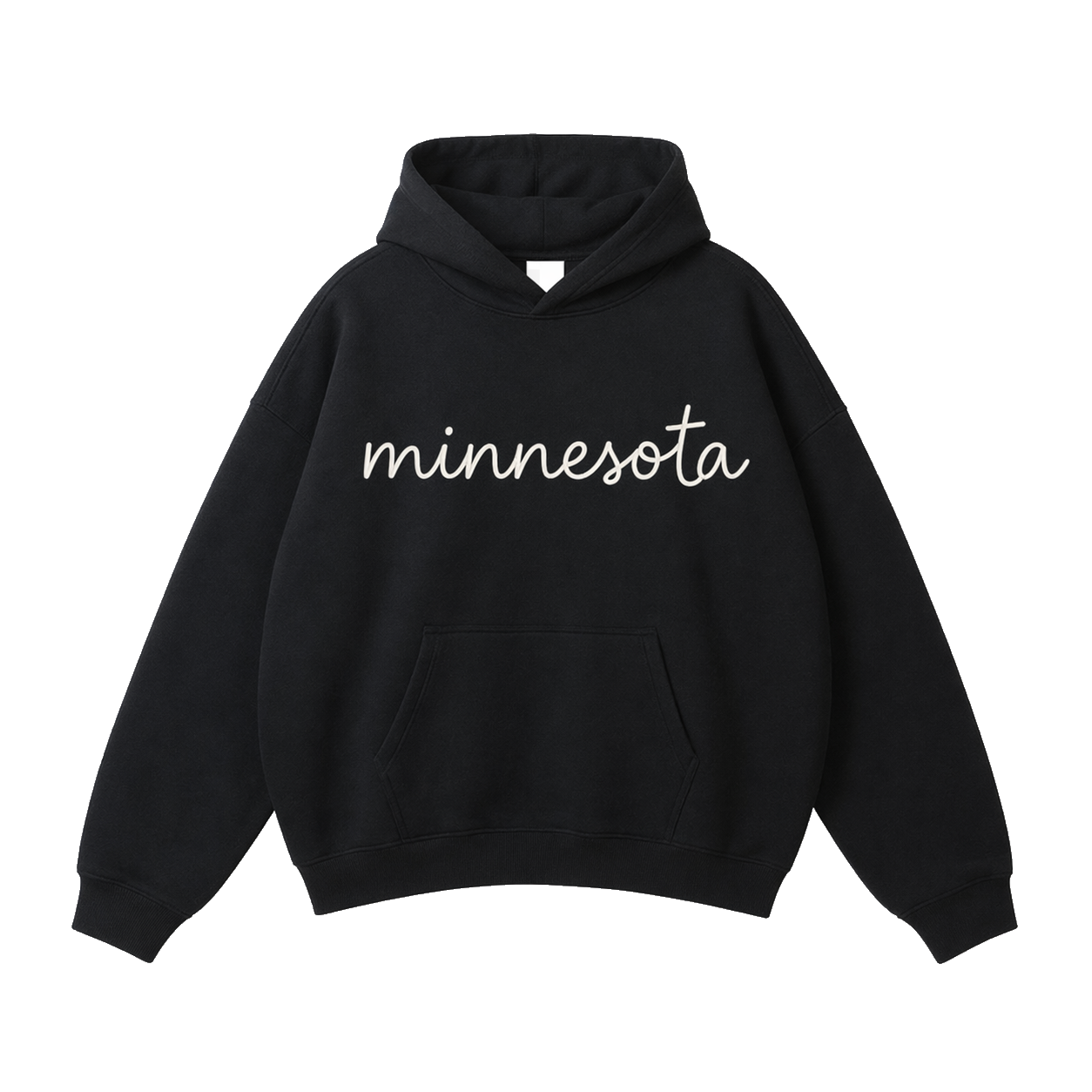 Collection 3 Minnesota Oversize Fleeced Hoodie - Black front