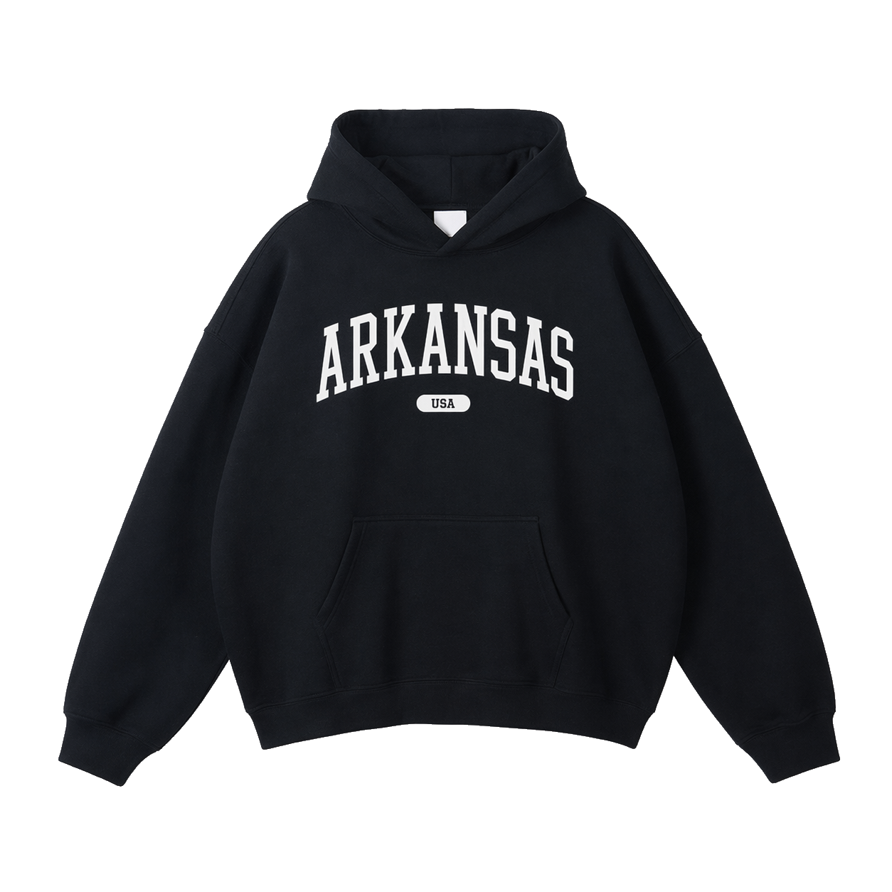 Collection 4 Arkansas Oversize Fleeced Hoodie - Black front