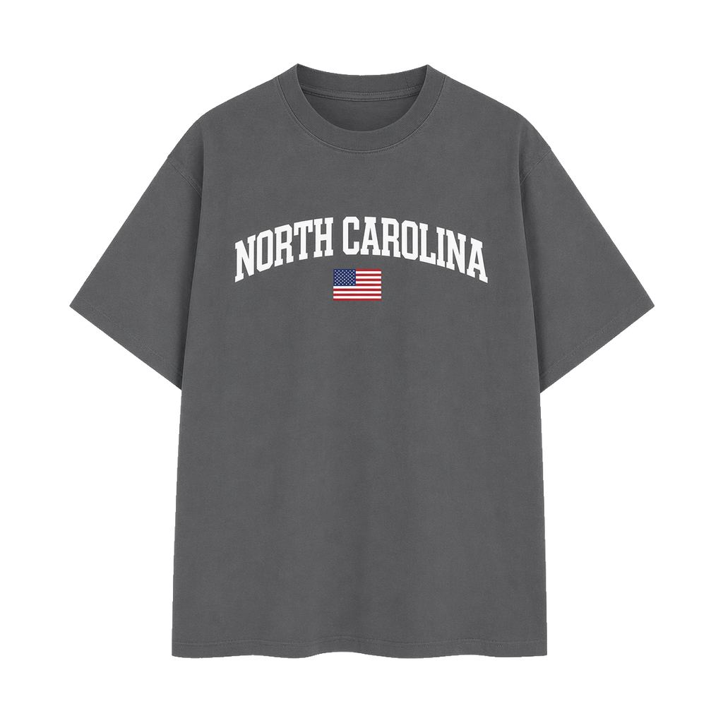 Collection 2 North Carolina Essential Cotton T-Shirt - Dark Gray front
