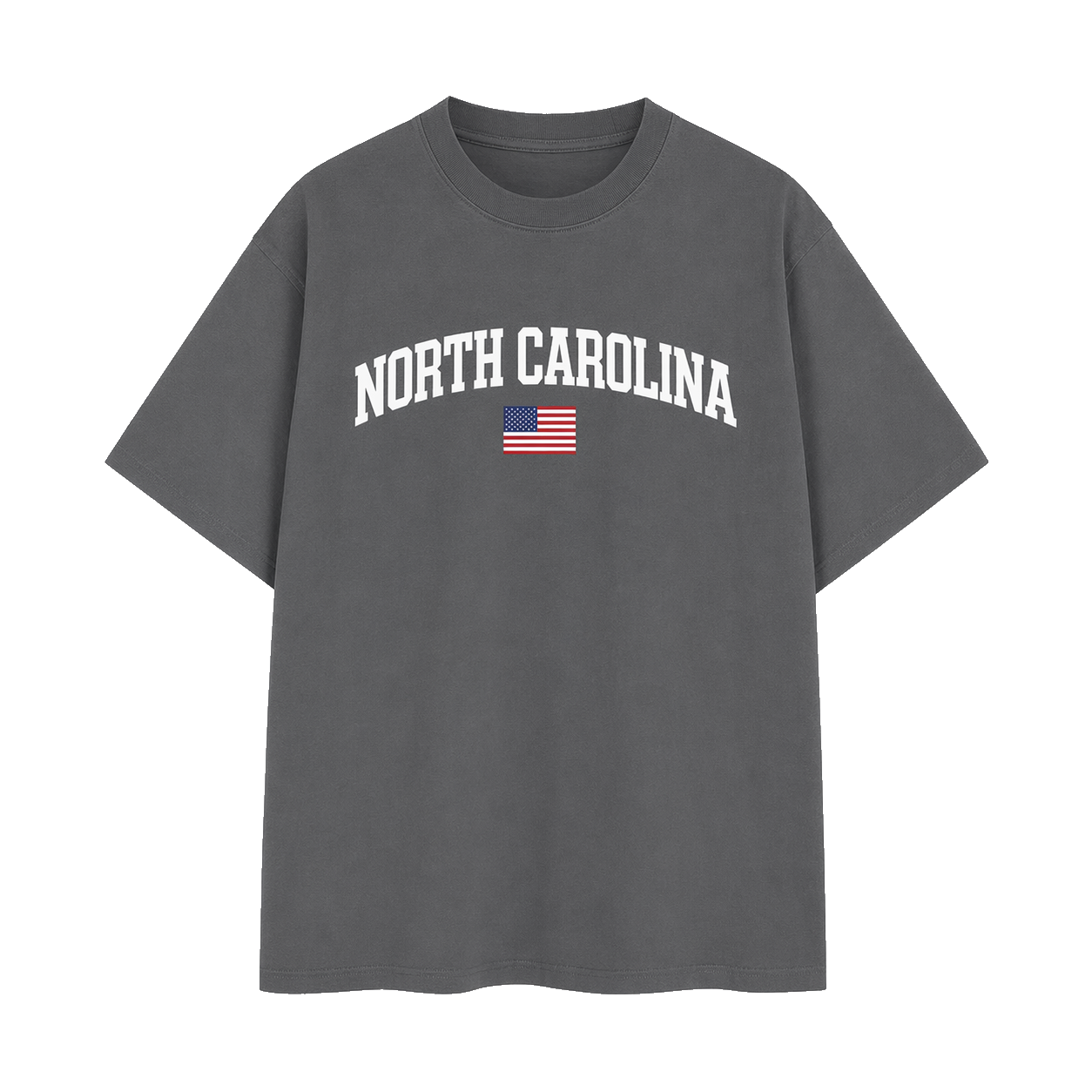 Collection 2 North Carolina Essential Cotton T-Shirt - Dark Gray front