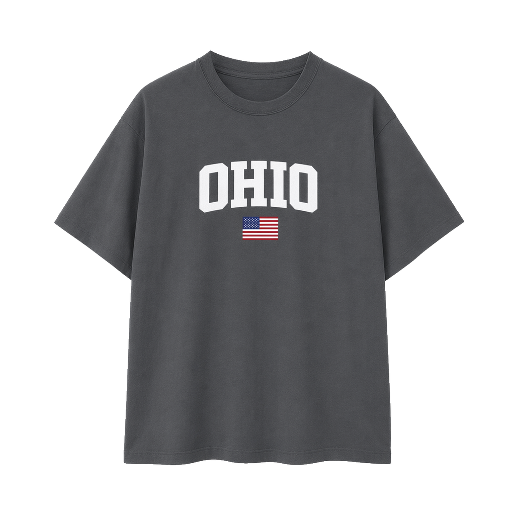 Collection 2 Ohio Essential Cotton T-Shirt - Dark Gray front