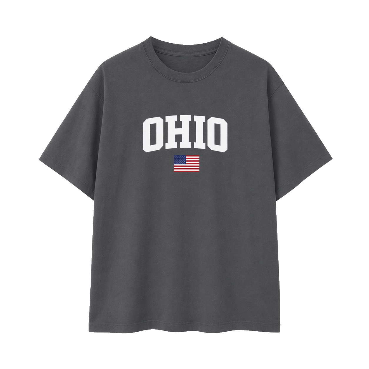 Collection 2 Ohio Essential Cotton T-Shirt - Dark Gray front