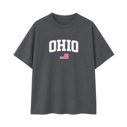 Collection 2 Ohio Essential Cotton T-Shirt - Dark Gray front