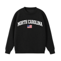 Collection 2 North Carolina Essential Heavyweight Crewneck Sweatshirt - Black front
