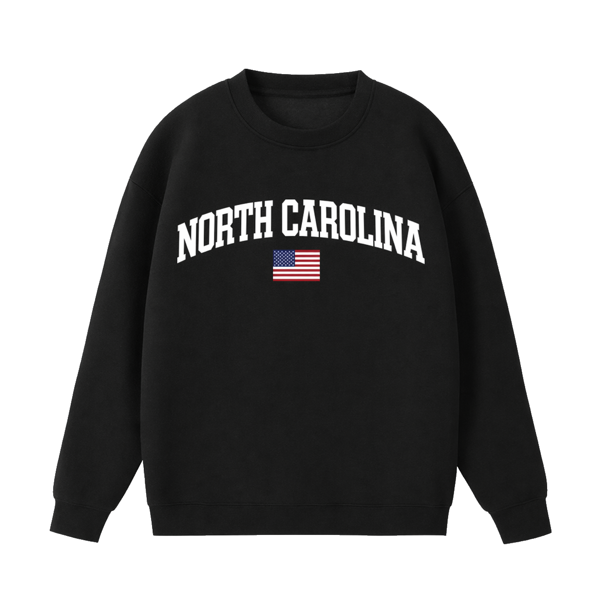 Collection 2 North Carolina Essential Heavyweight Crewneck Sweatshirt - Black front