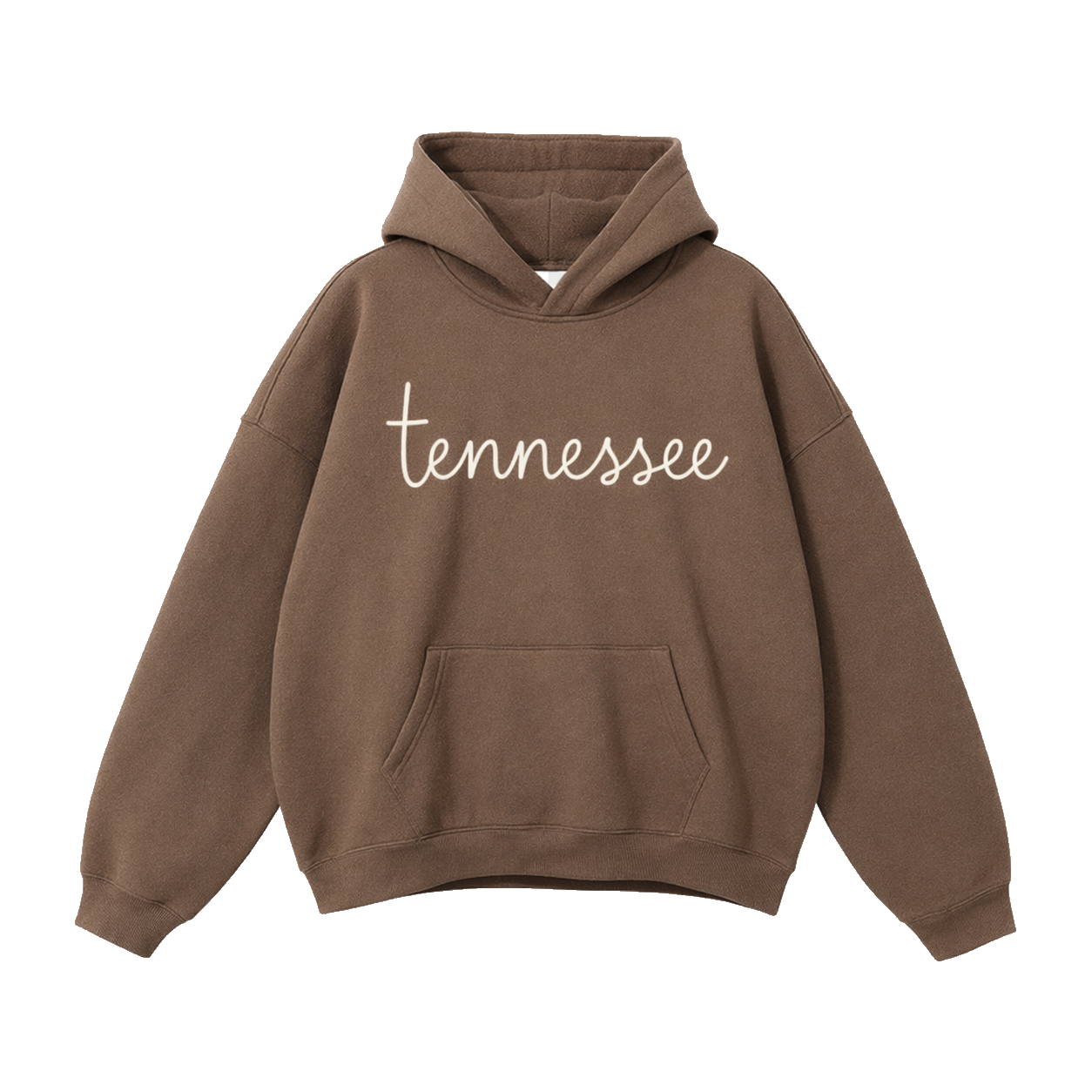Collection 3 Tennessee Oversize Fleeced Hoodie - Brown front