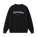 Collection 6 Alaska Essential Heavyweight Crewneck Sweatshirt - Black front