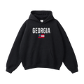 Collection 7 Georgia Oversize Fleeced Hoodie - Black front