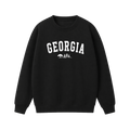 Collection 9 Georgia Essential Heavyweight Crewneck Sweatshirt - Black front