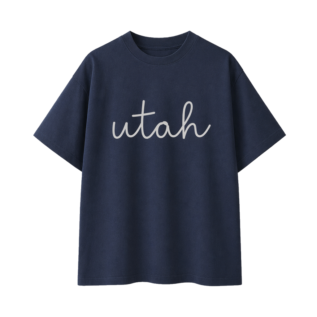 Collection 3 Utah Essential Cotton T-Shirt - Navy Blue front