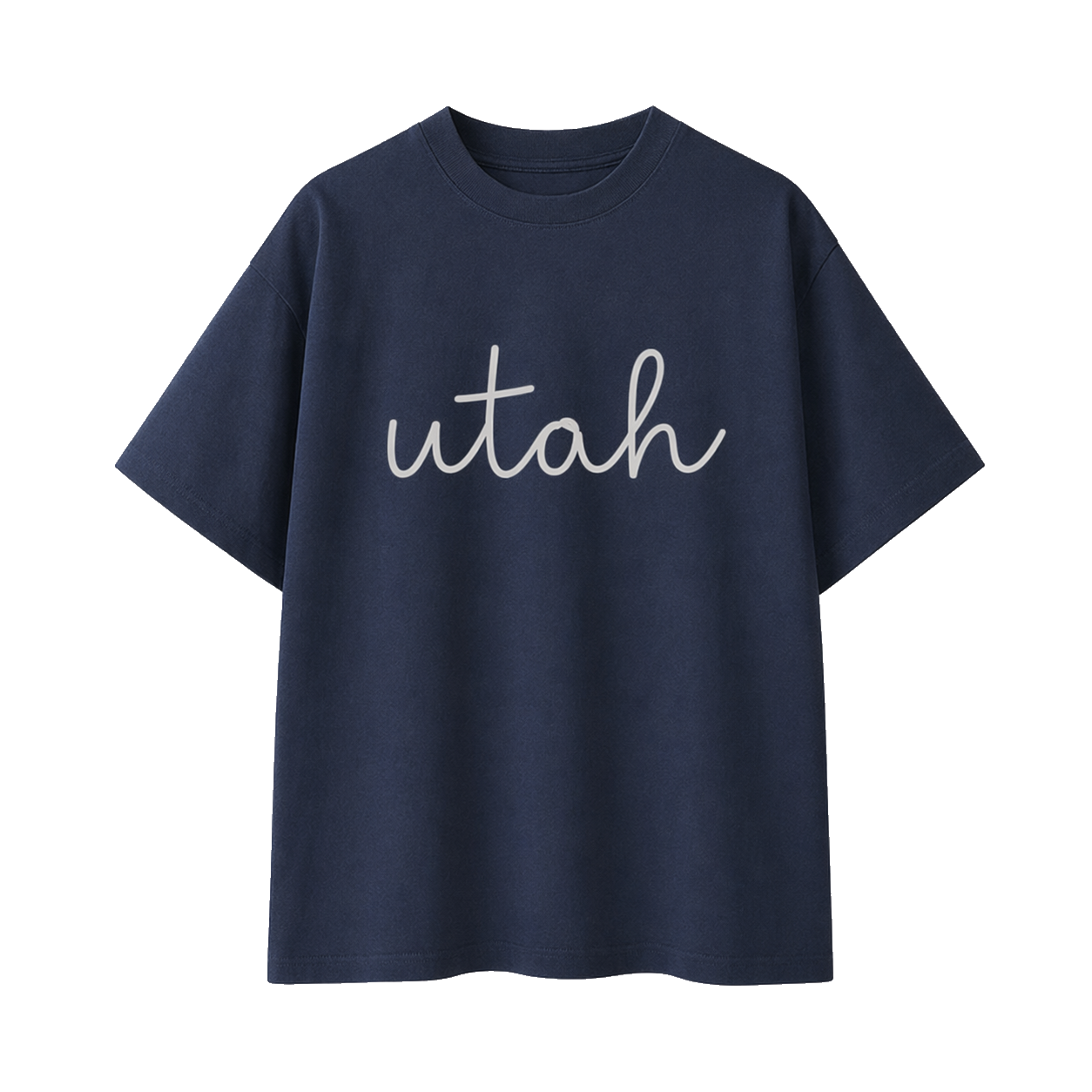 Collection 3 Utah Essential Cotton T-Shirt - Navy Blue front