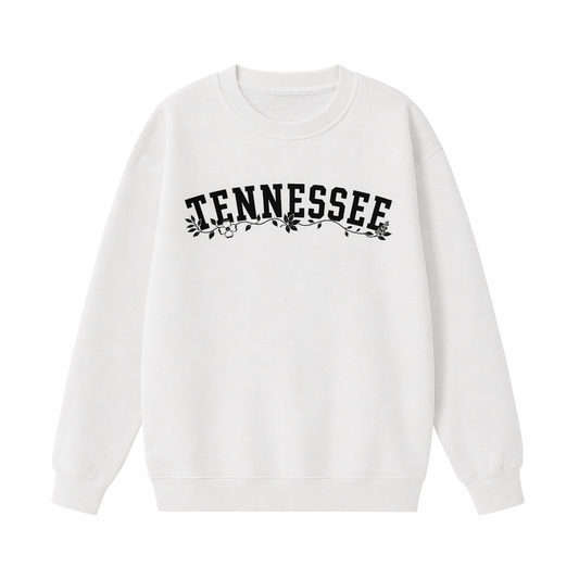 Collection 10 Tennessee Essential Heavyweight Crewneck Sweatshirt - White front