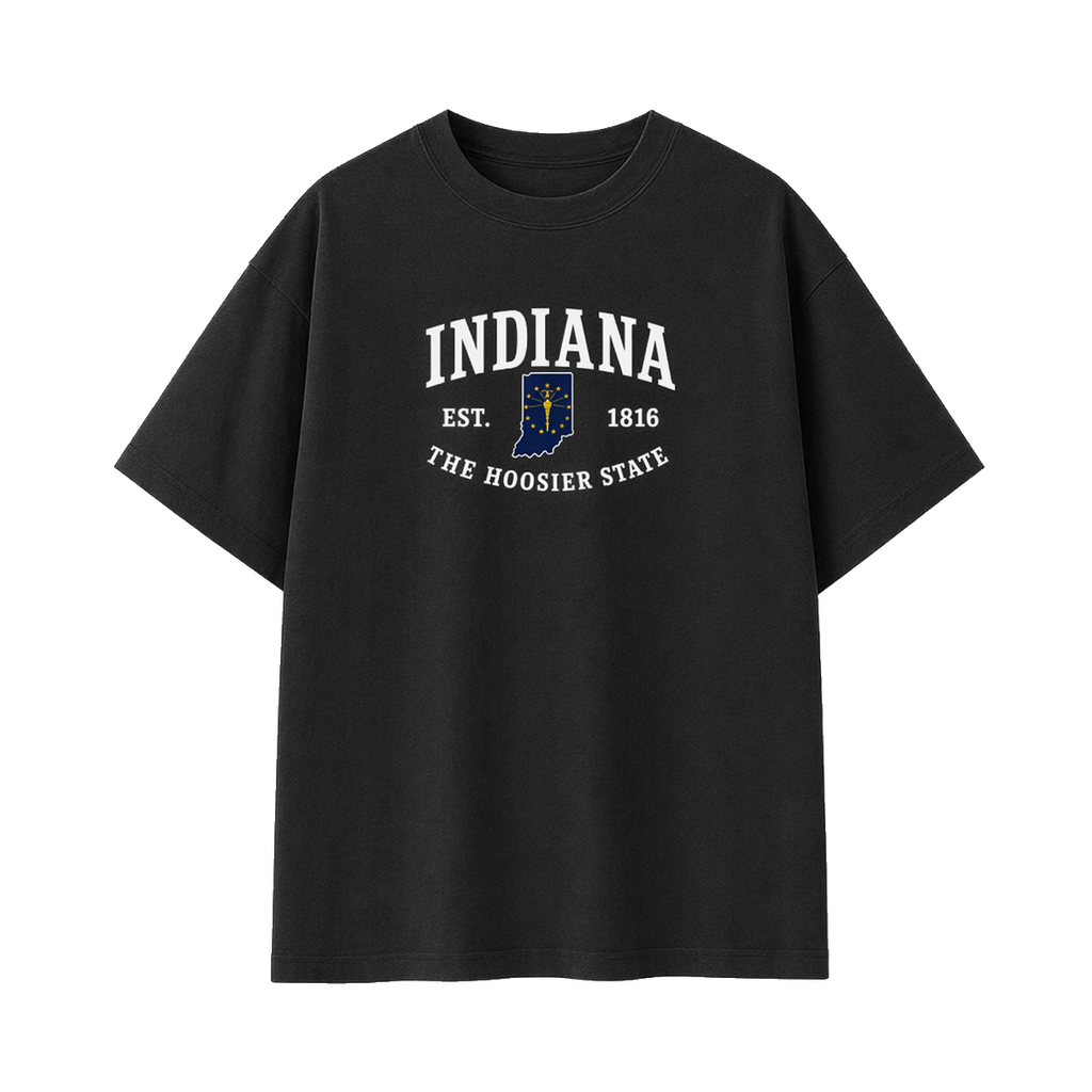 Collection 8 Indiana Essential Cotton T-Shirt - Black front