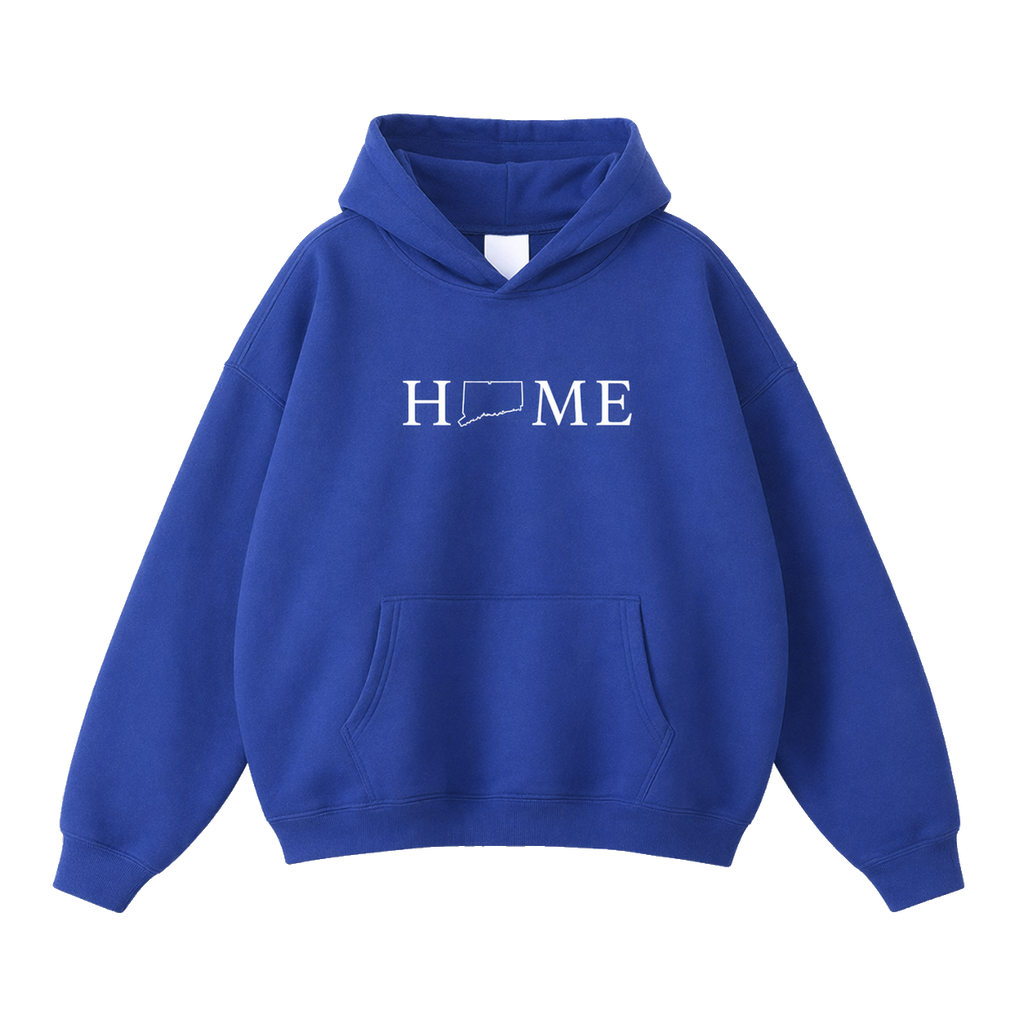 Collection 5 Connecticut Oversize Fleeced Hoodie - Klein Blue front