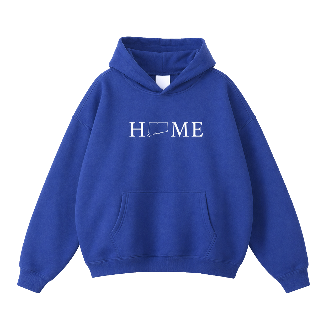 Collection 5 Connecticut Oversize Fleeced Hoodie - Klein Blue front
