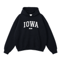 Collection 4 Iowa Oversize Fleeced Hoodie - Black front
