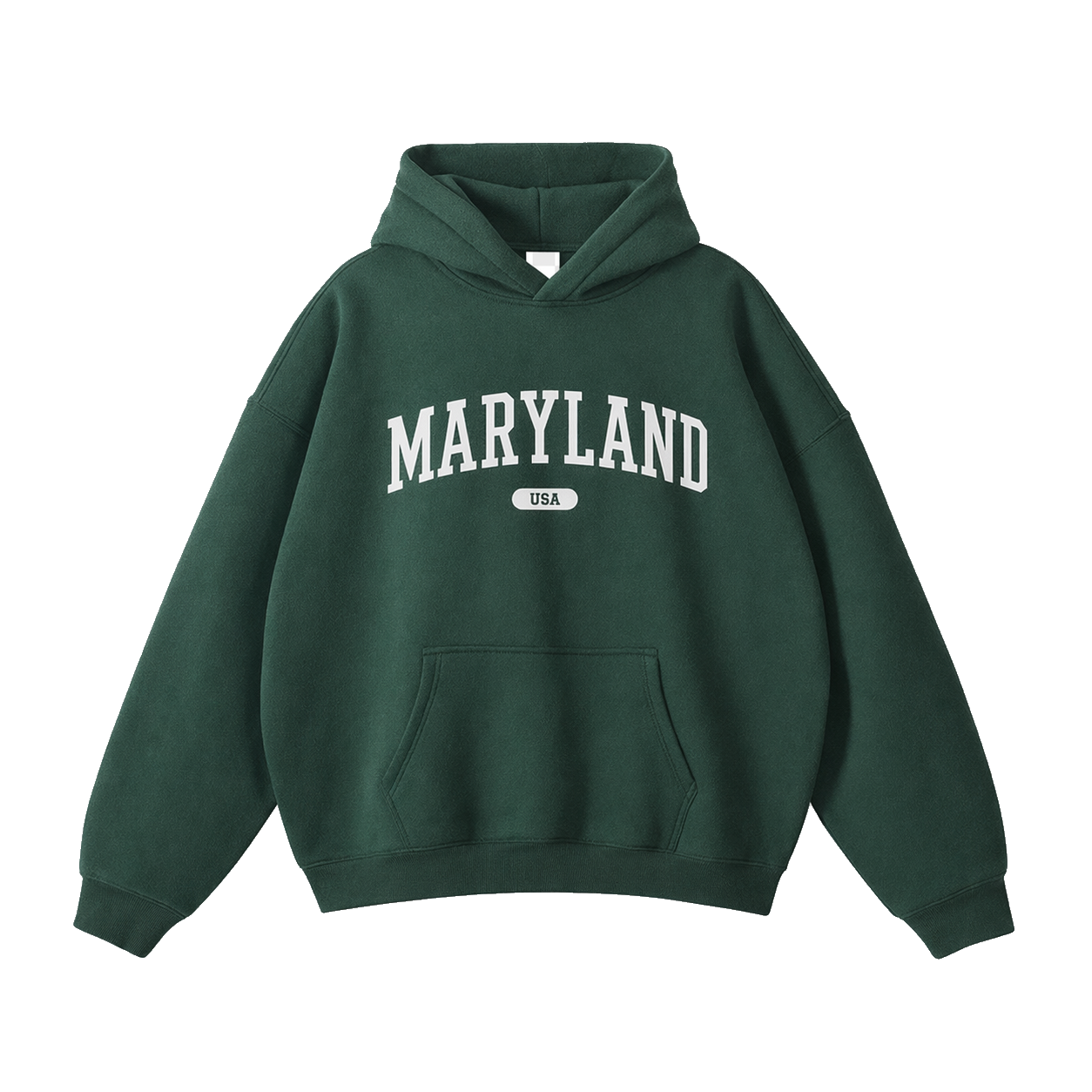 Collection 4 Maryland Oversize Fleeced Hoodie - Eden Green front