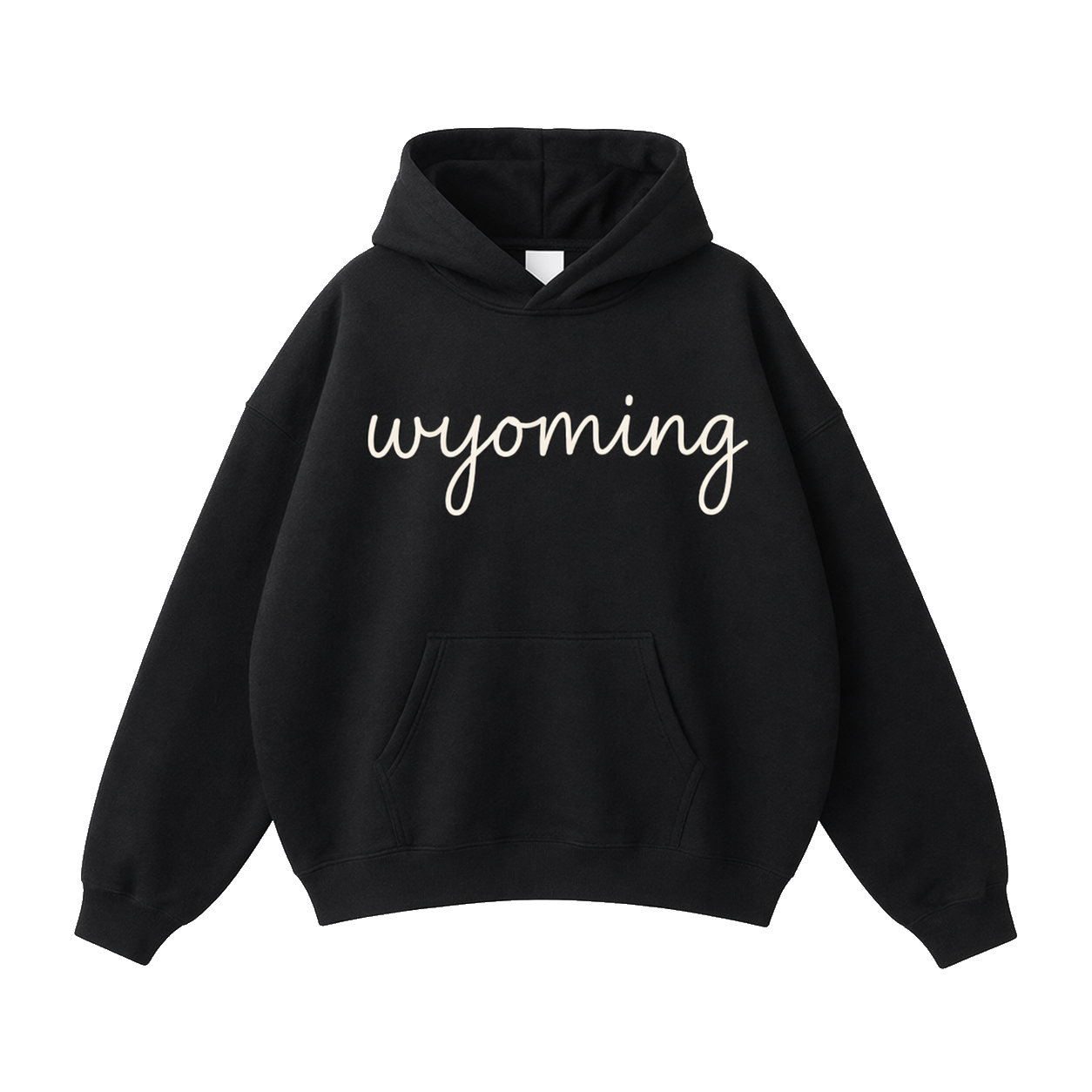 Collection 3 Wyoming Oversize Fleeced Hoodie - Black front